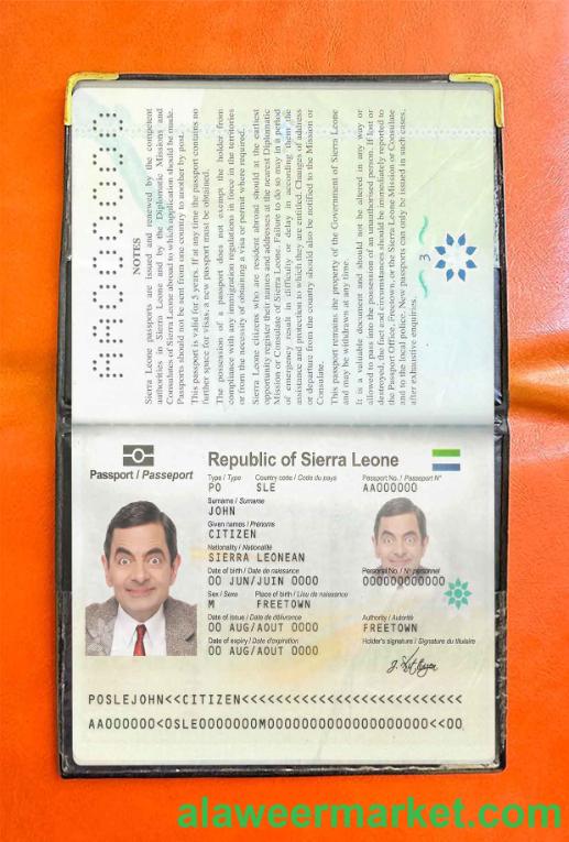 Sierra Leone passport photo look